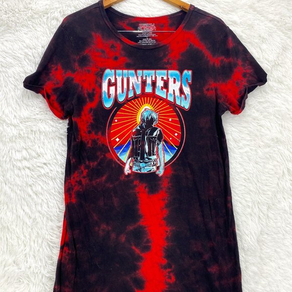 Ready Player One Women's Tie Dye Gunters T Shirt Sleep Wear Dress Size Large - Picture 1 of 9